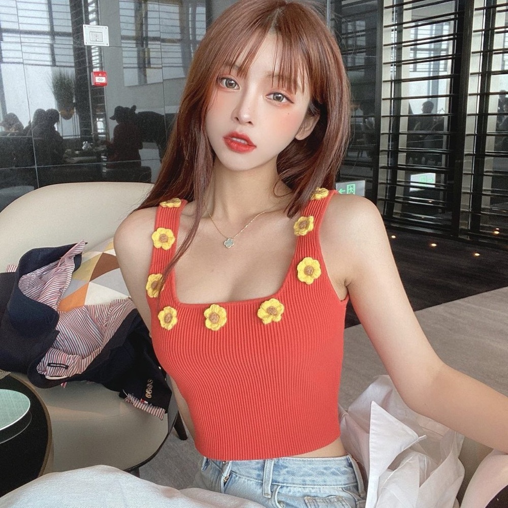 Orange Crop top